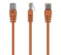 Cable CAT5E UTP moldeado 0,25m Naranja