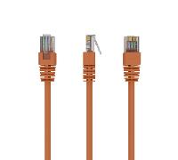 Cable CAT5E UTP moldeado 1m Naranja PP12-1M/O