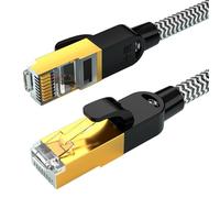 CABLE CAT6 ETHERNET | Cable de red interior | Conector RJ45 blindado | 6.1 mm PVC 1GBPS | Baja atenuación, alta resistencia - conexión ideal para el enrutador de PC
