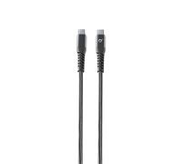 Cable Cellularline Extreme - USB-C A USB-C Cable USB Ultra Resistente Negro