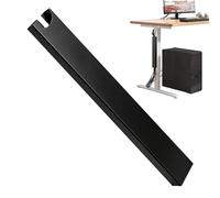Cable Channel,13.8 Inches Magnetic Aluminum Under Desk Leg | Cord Hider Organizer | for Computer Keyboard Kitchen Appliances Tables Bookshelves Countertops