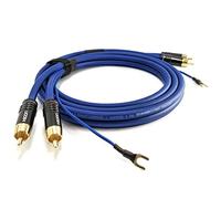 Cable cinch apantallado de 2 vías de 3m 2x 0,35mm² con cable de tierra extra largo de 3,1m 1 x 0,35mm² Sommer Cable cable de audio enchufes chapados en oro - SC81-K3-0300