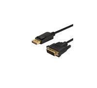 Cable DisplayPort a DVI Savio CL-106 1,8 m contactos oro 1080p Negro