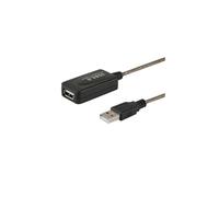 Cable cl-76 (USB 2.0 Tipo A M-USB 2.0 Tipo A F 5m Color Negro)
