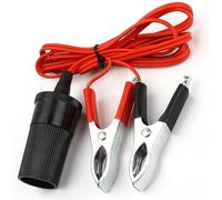 Cable Clamps - Clip Battery Connectors, High Conductivity Metal Jaw Holders, Insulated Safety Design | Stable Electrical Charging Accessory For Automotive Batteries Chargers Testing Tasks