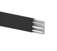 Cable Coach Altura del zócalo: 80 mm, zócalo con Canal para Cables en Color Negro, Ocultar Cables de alimentación y reequipar enchufes, Ideal para renovación de salón, Dormitorio, Oficina, 4 x 1,5 m