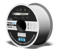 Cable Coaxial 120 DB Cobre Completo 100m 7,0mm Triple Apantallado Blanco