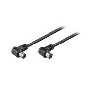 Cable Coaxial Antena Acodado 1.5m Negro