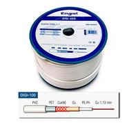 Cable coaxial antena ENGEL/AXIL CA7400R | ENGEL/AXIL Rollo 100 metros Color Blanco ENGEL/AXIL Cables Antena TV