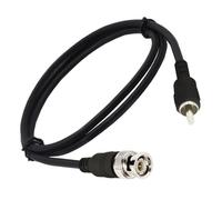 Cable coaxial BNC hembra a macho mejorado de 150 cm Plug & Play para cámara CCTV, conexión de monitor de cámara CCTV, antirruido, BNC a RCA, cable de video