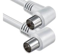 Cable coaxial, de 1aTTack. Conector F para antena satélite (de conector coaxial macho a coaxial hembra) Blindado doble, triple y cuadriple. 75, 85, 100, 110, 120 y 125 dB