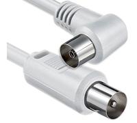 Cable coaxial, de 1aTTack. Conector F para antena satélite (de conector coaxial macho a coaxial hembra) Blindado doble, triple y cuadriple. 75, 85, 100, 110, 120 y 125 dB