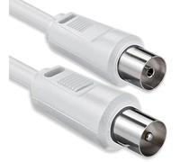 Cable coaxial, de 1aTTack. Conector F para antena satélite (de conector coaxial macho a coaxial hembra) Blindado doble, triple y cuadriple. 75, 85, 100, 110, 120 y 125 dB