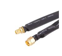 Cable coaxial de alimentación plana para minero de punto de acceso de helio, para extensión de antena Lora con conectores RP-SMA, cable de baja pérdida de 80 cm para configuración interior a exterior