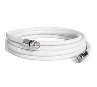 Cable coaxial de cobre macizo RG6 con conectores F81/RF, cable coaxial digital para audio/vídeo, televisión por cable, antena, Internet y satélite, 0,5 m, 45 m