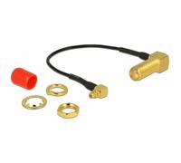 Cable coaxial DeLOCK 89626 0,1 m SMA a MMCX Negro