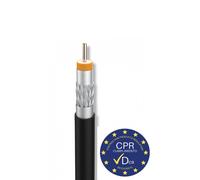 Cable Coaxial Exterior/Interior Negro CU/CuSn CPR DCA Bobina de 100m 414002 d...