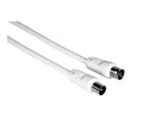 Cable coaxial Hama 00011903 10 m blanco con doble blindaje