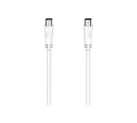 Cable coaxial - Hama - 00205049 - 10 m - Blanco - Doble apantallamiento 90dB