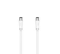 Cable coaxial Hama 00205050 15 m doble blindaje blanco macho-macho