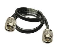 Cable coaxial LMR-400 con conector N macho a N macho. Cable coaxial for antena LMR400 de 50 cm, 1 m, 2 m, 3 m, 5 m, 8 m, 10 m, 15 m y 20 m.(50CM)