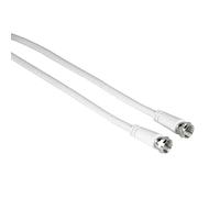 Cable coaxial M-M (1,5 m, Blanco, Medidas de blindaje: 75 dB)