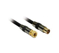 Cable coaxial Metronic 419005 1,5 m Antena Macho a Macho Negro