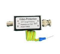 Cable coaxial para cámara, señales de vídeo, protección solar para vigilancia exterior con soporte de 1080p y resistencia a la intemperie, protección contra sobretensiones de vídeo