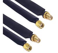Cable coaxial plano Lonely Ghost Wire, cable coaxial de salto SMA macho a hembra de baja pérdida para ventanas, exteriores, antena, interior, 35 cm, paquete de 2, para antena HNT/WiFi (no para TV)