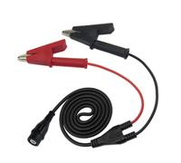 Cable coaxial RG58 con conector BNC de seguridad P1205 a pinzas de cocodrilo dobles para osciloscopio con cable de prueba de 120 cm.