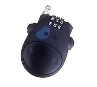 Cable combinado de 4 figuras de tipo pesado, telescópico, núcleos de acero, seguros para motocicletas, cascos, scooters, equipo de esquí, scooters con combinación