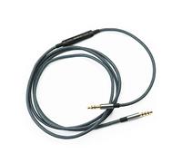Cable compatible con auriculares Audio-Technica ATH-M50xBT, ATH-SR50BT, ATH-ANC9, ATH-ANC7B, ATH-SR5BTBK, ATH-S700BT, micrófono de control remoto de volumen para Samsung Galaxy Xiaomi, Huawei Android