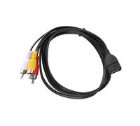 Cable compuesto USB macho/hembra a 3RCA macho, PVC duradero y receptor AV