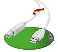 conecto cable USB 2.0. A macho/B macho - blanco - 1,80m