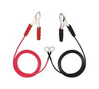 Cable Conector Cerca Eléctrica Solar 100 Cm Rojo Negro Con Pinzas Cobre, Línea Prueba Aislada ABS Para Batería Inversor Y Toma Tierra Ganado