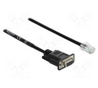 Cable; conector D-Sub 9 pines, conector RJ45; 2m; negro 64297