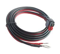 Cable conector de batería de 45 A, cable de cobre estañado de 10 AWG con terminal de junta tórica para central eléctrica portátil, panel solar, 1 m, rojo y negro