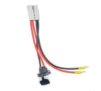 Cable conector de carretilla elevadora de 50 A con cubierta antipolvo para paneles solares, conexiones de batería, 12 V, 24 V, nominal, 600 V, alta corriente y baja tensión (con nariz de cobre)