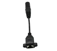 Cable conector de red XLR de 3 pines macho a hembra de 6 pulgadas, adaptador DMX512 fácil y compacto, de bajo costo, fabricación rápida, cable Ethernet CAT-5, convertidor de uso