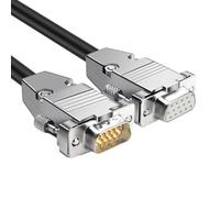 Cable conector profesional D Sub 15 de 150 cm, diseño resistente a interferencias, cable de sincronización SVGA, color negro