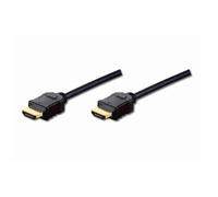 HDMI Standard connection cable, type A M/M, 3.0m, w/Ethernet, Full HD, gold, bl