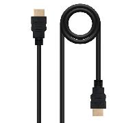Cable HDMI Nanocable 10.15.1707 1.4 Macho-Macho 7m 24K Oro 4K 3D Negro
