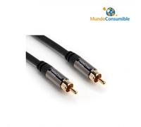 Cable Conexion Rca Coaxial 1Xrca Macho-Macho 3 Metros Libre De Oxigeno