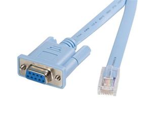 Cable consola RJ45 a DB9 StarTech.com DB9CONCABL6 1.8m Azul Macho-Hembra Rollover
