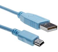 Cable Consola USB-A a Mini-B Cisco, 1.8 metros, Compatible con Routers Serie 900 y Switches Ethernet Series 1000, 2520, 2960, 6800ia y 3010, Garantía Limitada de 90 días (CAB-CONSOLE-USB=)