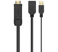 Aisens Conversor activo HDMI 2.0 a DisplayPort 1.2 A122-0642 – alimentación USB – 10 cm Negro