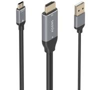 Cable Conversor Aisens A109-0871/ HDMI Macho/ USB Macho - USB Tipo-C Macho/ 1.8m/ Negro