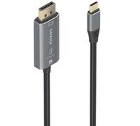 Cable Conversor AISENS A109-0880 USB-C/DisplayPort 8K 1.8m Negro bidireccional aluminio