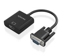 Cable Conversor AISENS A115-0873 VGA HDMI Audio Jack MicroUSB 20cm Negro