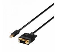 Cable Conversor Aisens A125-0362/ Mini DP Macho - VGA Macho/ 2m/ Negro